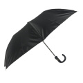 guarda-chuva de abertura automática barato 2 suporte dobrável de metal com alça de plástico